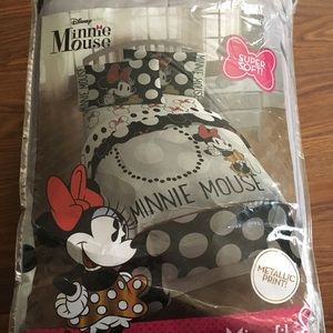 New Disney Minnie Mouse Twin Comforter Bed